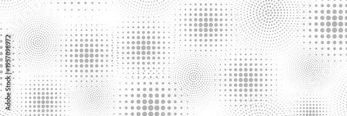 Halftone dotted background. Halftone effect pattern. Circle dots isolated on the white background.