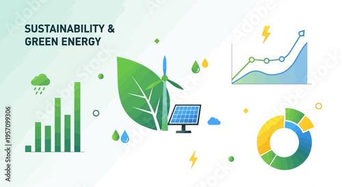 Set of eco-friendly sustainability icons vector