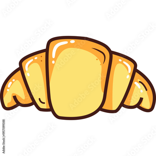 vector illustration of croissant