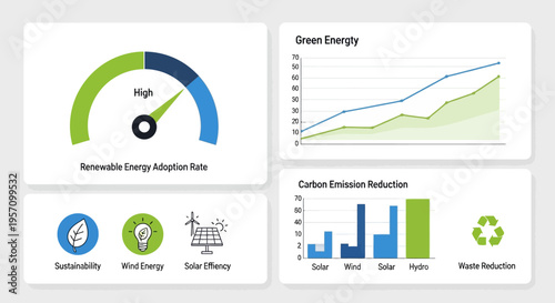 Set of 4 eco-friendly infographic elements vector