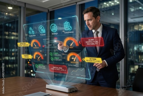 Financial Risk Assessment Dashboard - Enterprise Risk Management Platform with Risk Category Analysis, Mitigation Strategy Planning, and Real-Time Risk Level Monitoring System