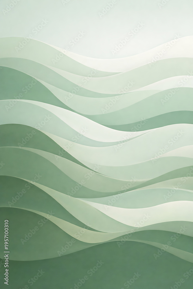 Fototapeta premium The result features dynamic blue and turquoise waves from the first image beautifully