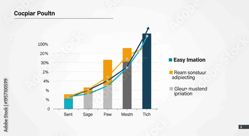 Vector graph with colored lines and data points