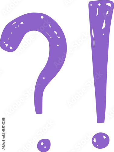 Question Mark Crayon Chalk Punctuation Sketch Doodle Hand Drawn