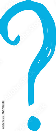 Question Mark Crayon Chalk Punctuation Sketch Doodle Hand Drawn