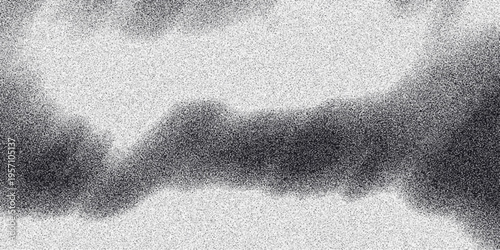 Abstract grayscale smoky or cloudy texture with granular noise and soft, amorphous dark shapes creating a moody background for artistic and design purposes