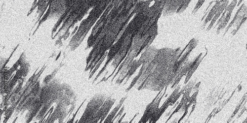Dynamic monochrome abstract texture with diagonal streaks of dark grain and lighter speckled areas creating a sense of movement and depth
