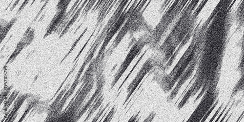 Energetic monochrome abstract pattern with sharp diagonal dark lines and scattered light speckles offering a textured and visually striking background