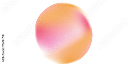 Color gradient, gradation circle, vector grain noise texture holographic blur abstract background. Color watercolor gradient blend mesh of neon iridescent colors gradation