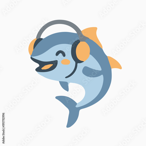 Cartoon Tuna Fish Characters and Illustrations Set