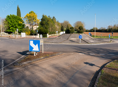 rond-point en campagne