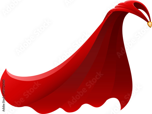 Red superhero cape