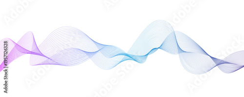 Modern abstract glowing wave background. Dynamic flowing wave lines design element. Futuristic technology and sound wave pattern.	