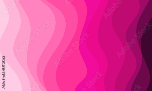 Abstract Pink Gradient Waves Flowing Seamlessly.