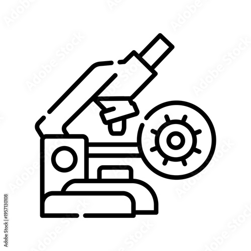 Tissue Biopsy Icon Professional UI Symbol for Histopathology Analysis