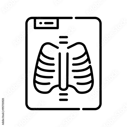 X ray Icon Professional UI Symbol for Radiology Diagnostics