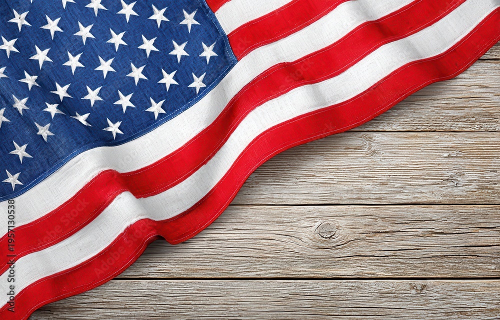 Obraz premium American Patriotism And National Pride Usa Flag On Rustic Wooden Background For Elections Independence Day Memorial Day Veterans
