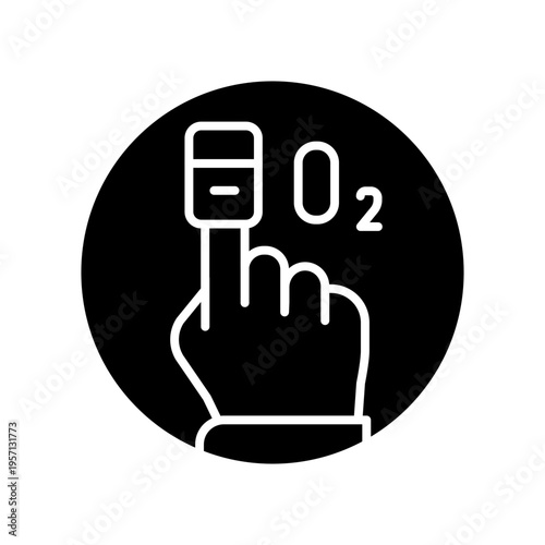 Oxygen Saturation Icon Professional UI Symbol for SpO2 Blood Oxygen