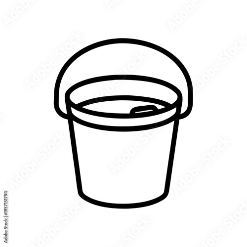 Isolated metal trash can and recycling bin illustration of an empty steel container or plastic garbage pail on a white background vector