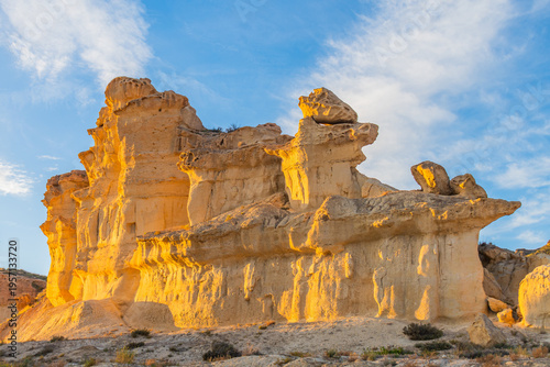 Landscape of Bolnuevo (Murcia, Spain)