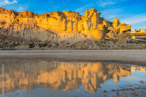 Landscape of Bolnuevo (Murcia, Spain)