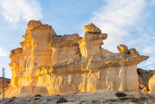 Landscape of Bolnuevo (Murcia, Spain)