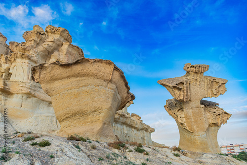 Landscape of Bolnuevo (Murcia, Spain)