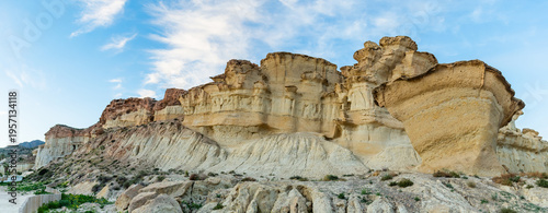 Landscape of Bolnuevo (Murcia, Spain)