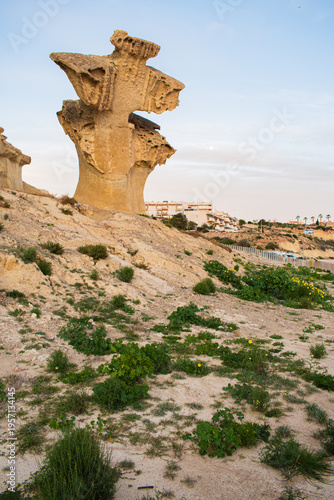Landscape of Bolnuevo (Murcia, Spain)