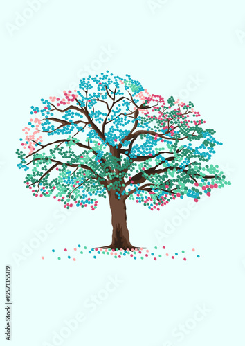 tree with colorful leaves
