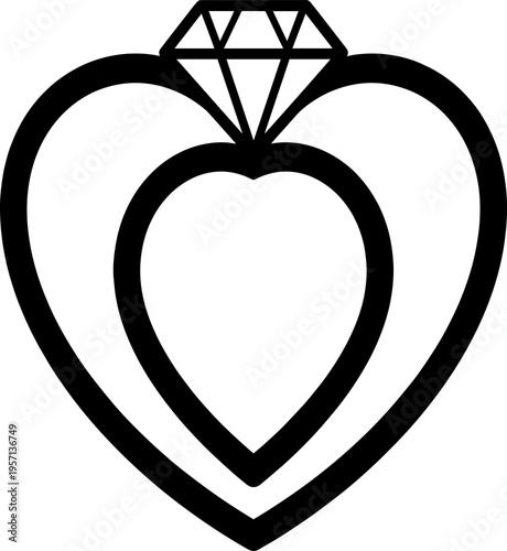 heart shaped diamond ring 