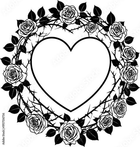 abstract floral heart background