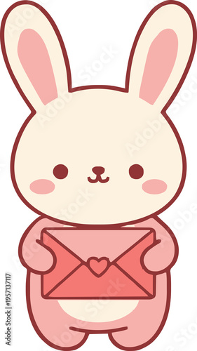 Pink Easter bunny 