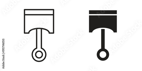 Piston icons simple design. Vector illustration for web ui