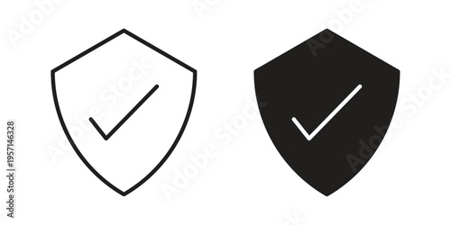 Protection icons simple design. Vector illustration for web ui