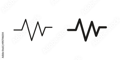 Pulse icons simple design. Vector illustration for web ui