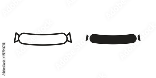 Sausage icons simple design. Vector illustration for web ui