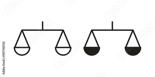 Scale icons simple design. Vector illustration for web ui