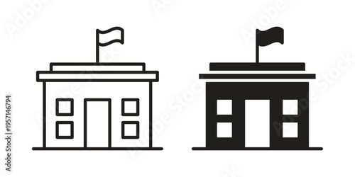 school icons simple design. Vector illustration for web ui