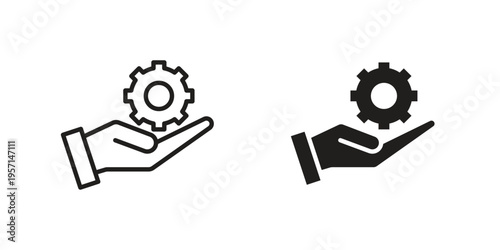Solution icons simple design. Vector illustration for web ui
