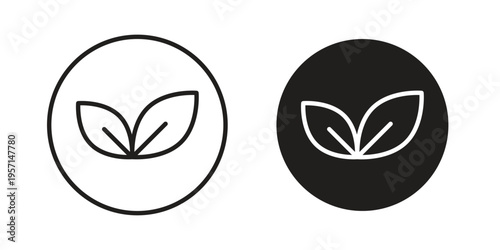 Vegan icons simple design. Vector illustration for web ui