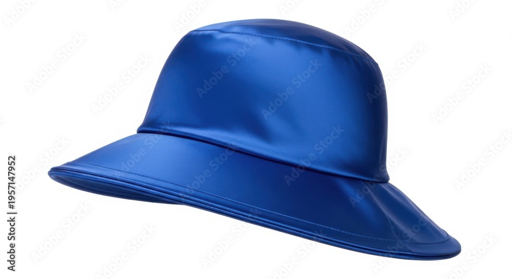 Fototapeta premium Royal blue satin peaked cap