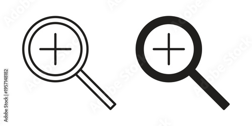 Zoom out icons simple design. Vector illustration for web ui