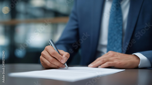 Professional corporate lawyer analyzing complex contracts and legal documents in a contemporary meeting room environment highlighting legal due diligence regulatory compliance corporate governance