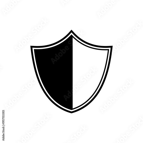 Free Download Shield armor linear icon, Protection shield, Protection icon black minimalistic icon, Armor from cyber attack and viruses - GFXLoad