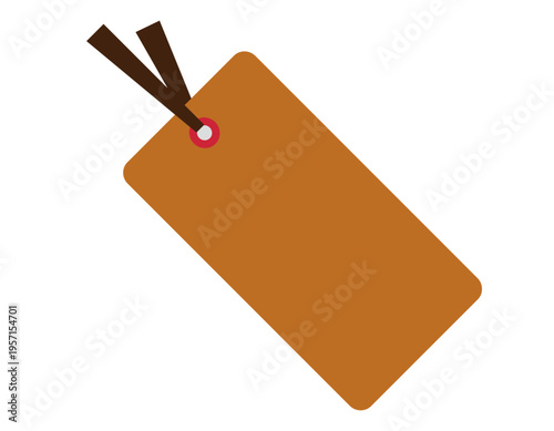 シンプルなタグのイラスト　フレーム　枠　付箋