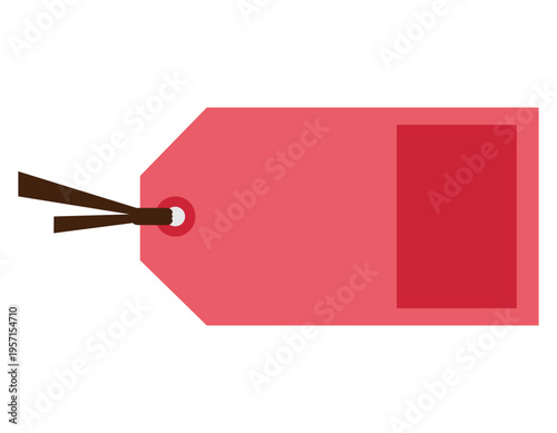 シンプルなタグのイラスト　フレーム　枠　付箋