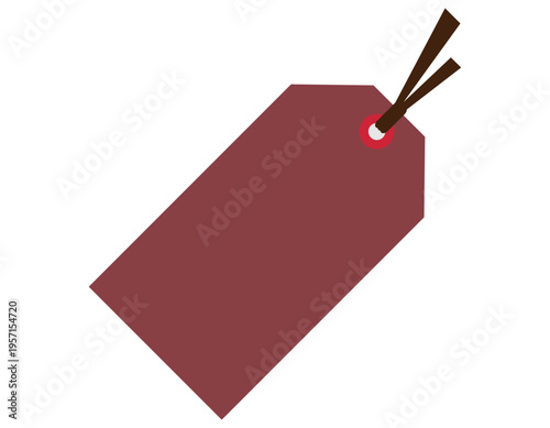 シンプルなタグのイラスト　フレーム　枠　付箋