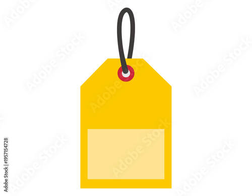 シンプルなタグのイラスト　フレーム　枠　付箋