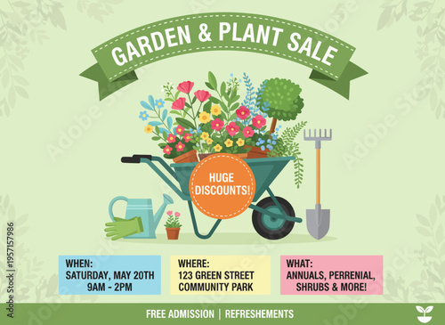 People enjoy huge discounts on plants and gardening tools at community park event